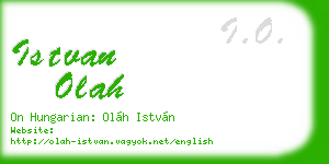 istvan olah business card